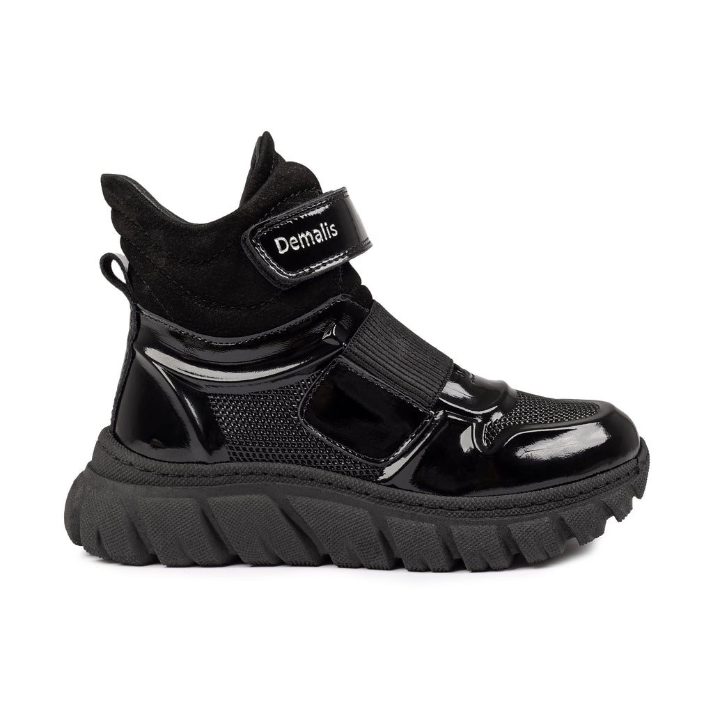 Ghete Copii Piele Naturala 860 Negru