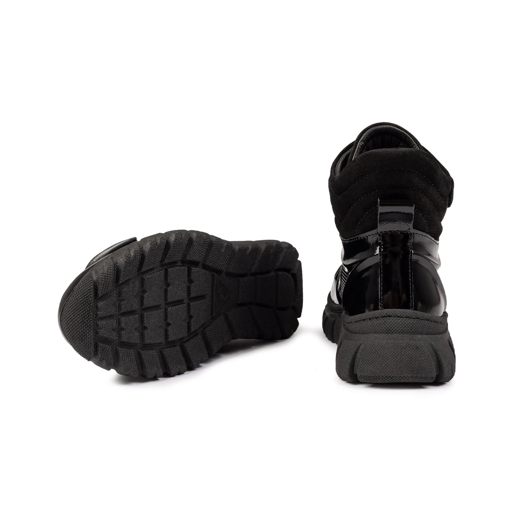 Ghete Copii Piele Naturala 860 Negru