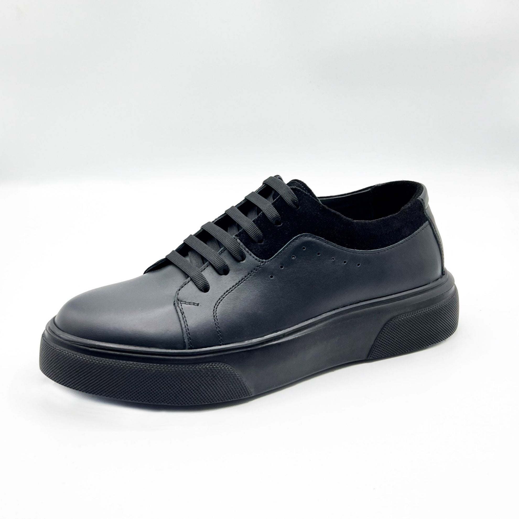 Pantofi Sport Barbati Piele Naturala C06 Negru
