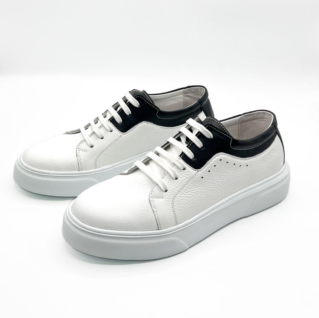 Pantofi Sport Barbati Piele Naturala C06 Alb