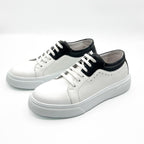 Pantofi Sport Barbati Piele Naturala C06 Alb