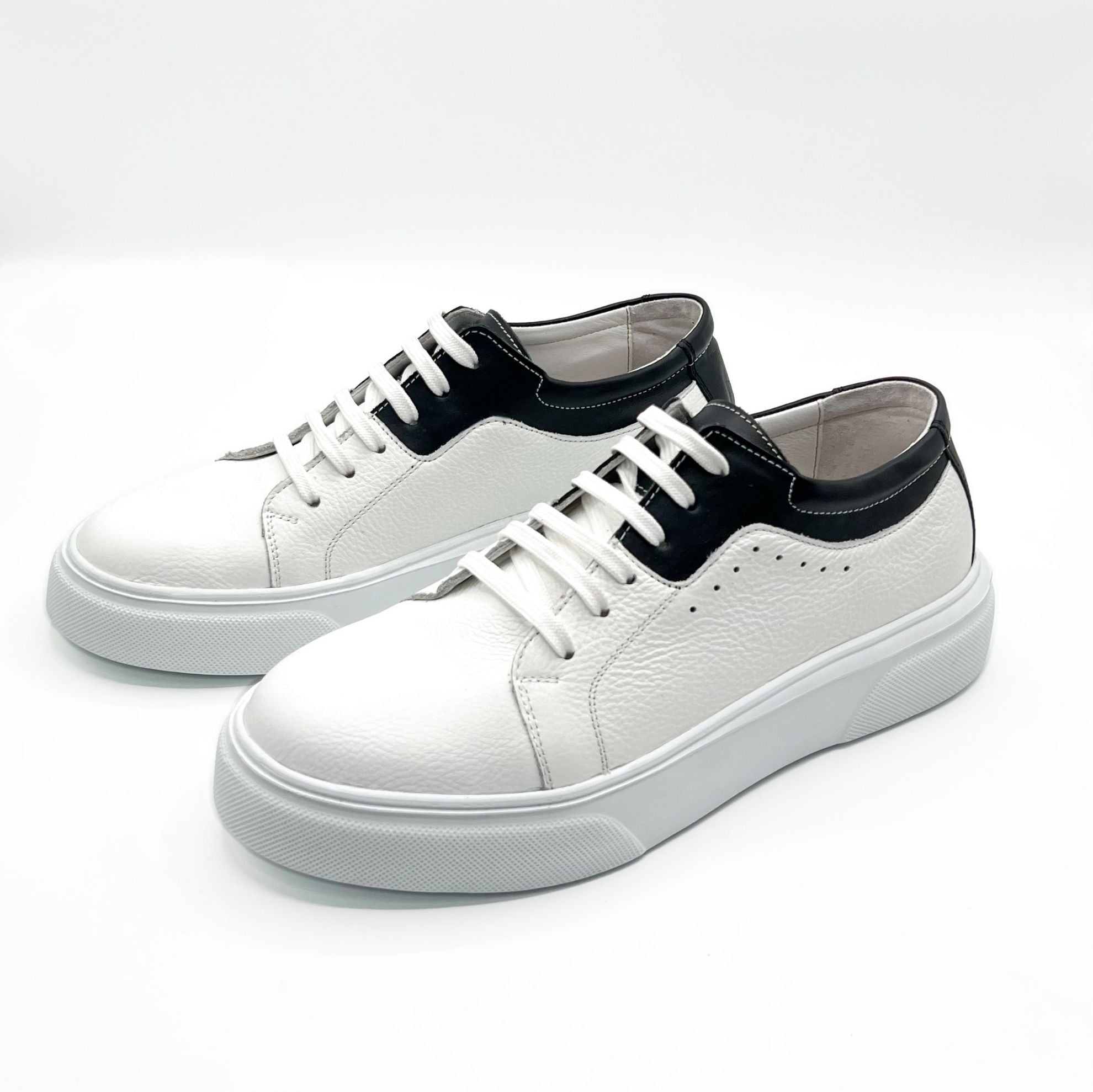 Pantofi Sport Barbati Piele Naturala C06 Alb