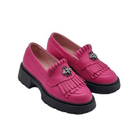 Mocasini Dama Culoare Magenta Tn Din Piele Naturala Cod 131