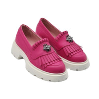 Mocasini Dama Culoare Magenta Ta Din Piele Naturala Cod 131