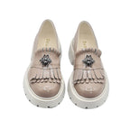 Mocasini Dama Culoare Nude Din Piele Naturala Lacuita Cod 131