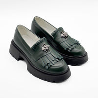 Mocasini Dama Verzi Din Piele Naturala 131