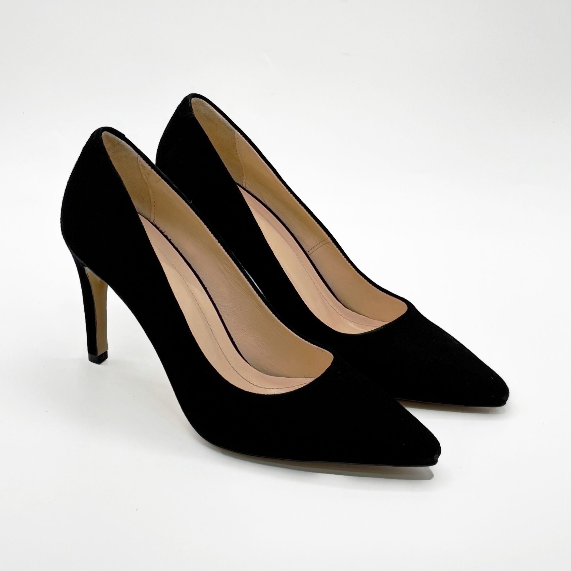 Pantofi 1617 Negru Camoscio Velur