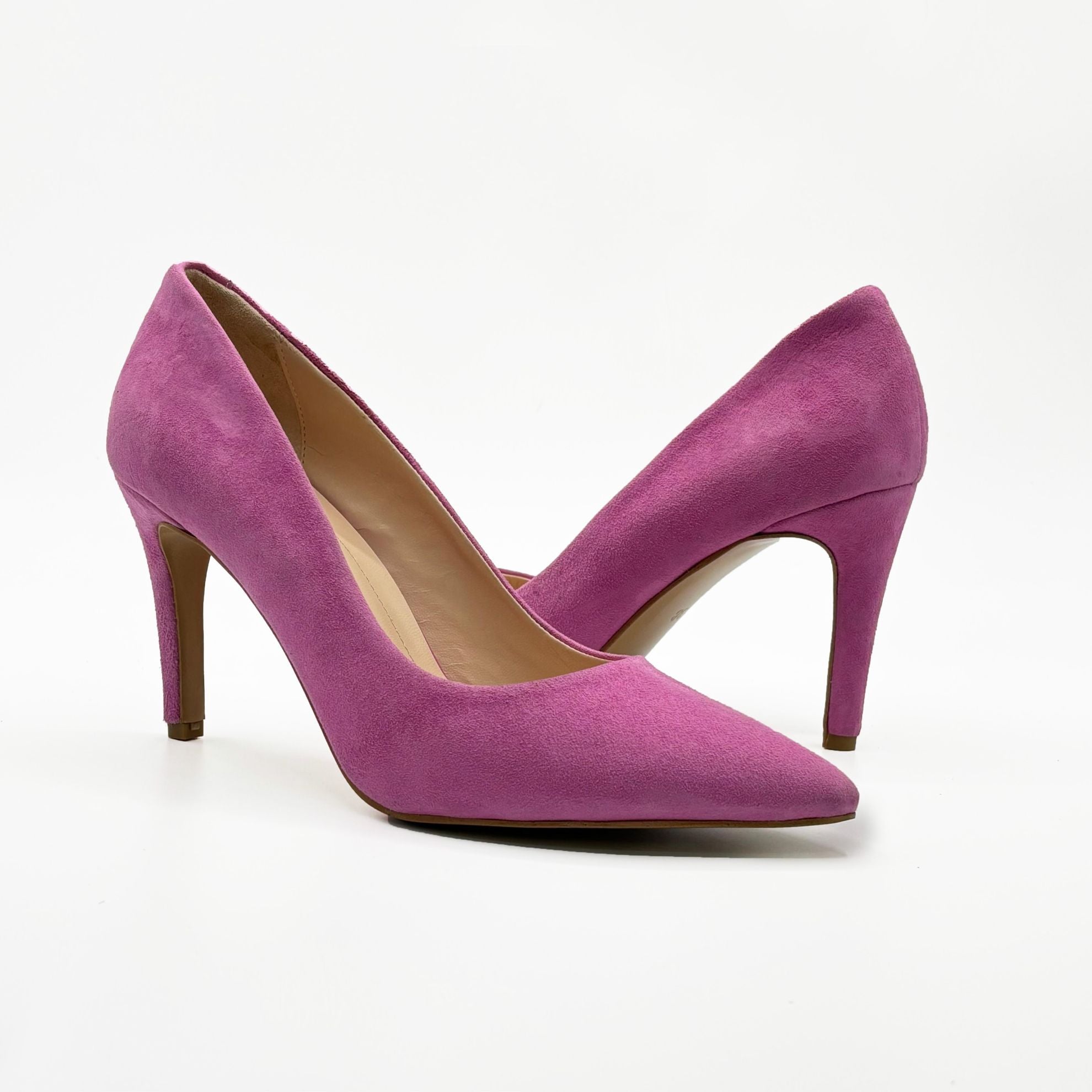 Pantofi 1617 Roz Velur