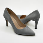 Pantofi 1617 Gri Velur