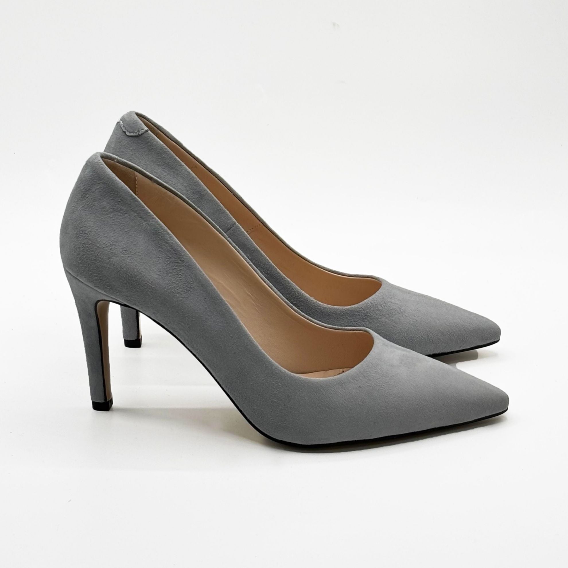Pantofi 1617 Gri Velur