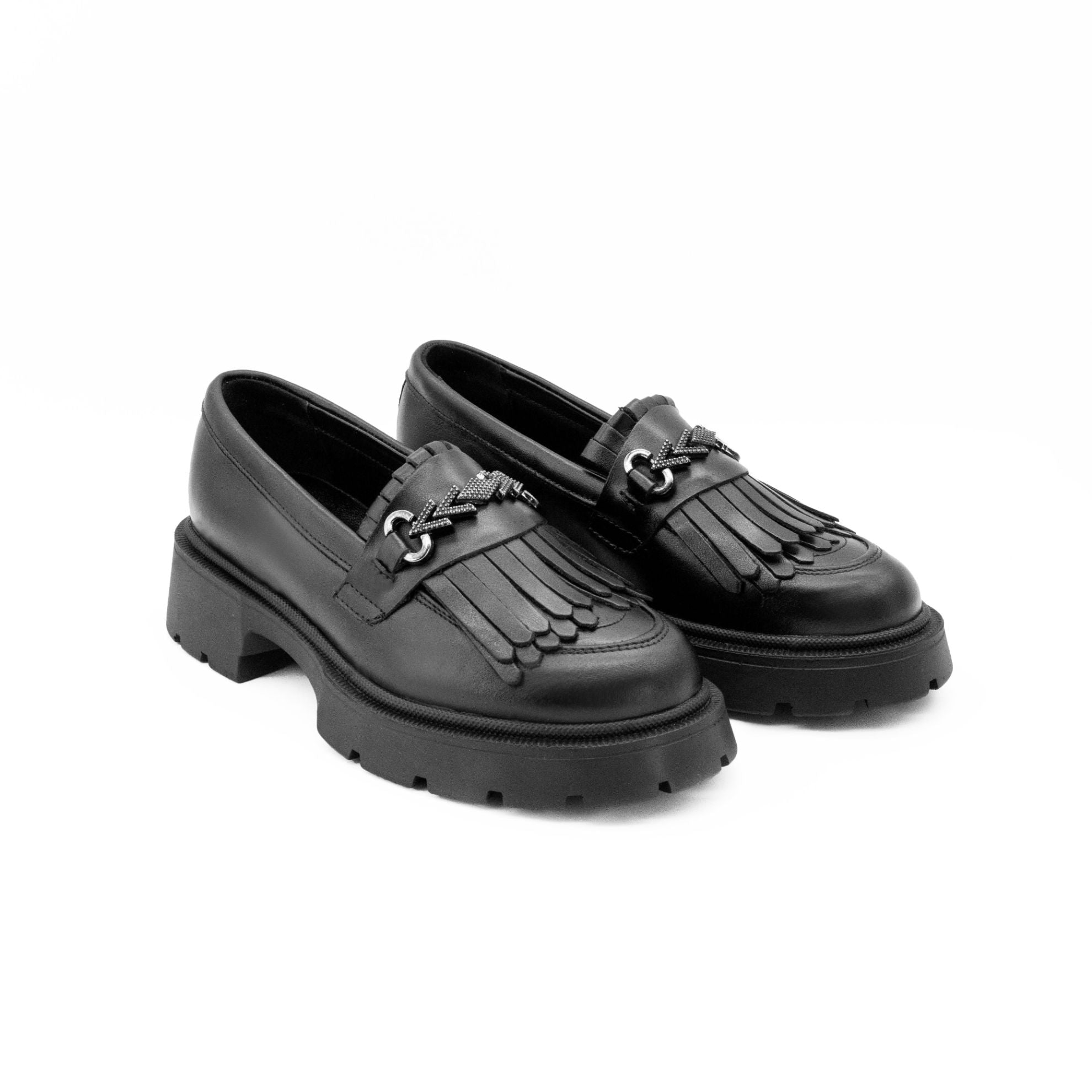 Mocasini Dama Culoare Negru Din Piele Naturala Cod 135