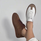 Pantofi 128 Casual Din Piele Naturala Culoare Alb Bej