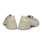 Mocasini Dama Culoare Bej Din Piele Naturala Lacuita Cod 131