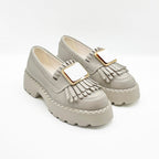 Mocasini Dama Culoare Alb Natur Din Piele Naturala Cod 139