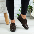 Pantofi Dama Piele Naturala 154 Maro