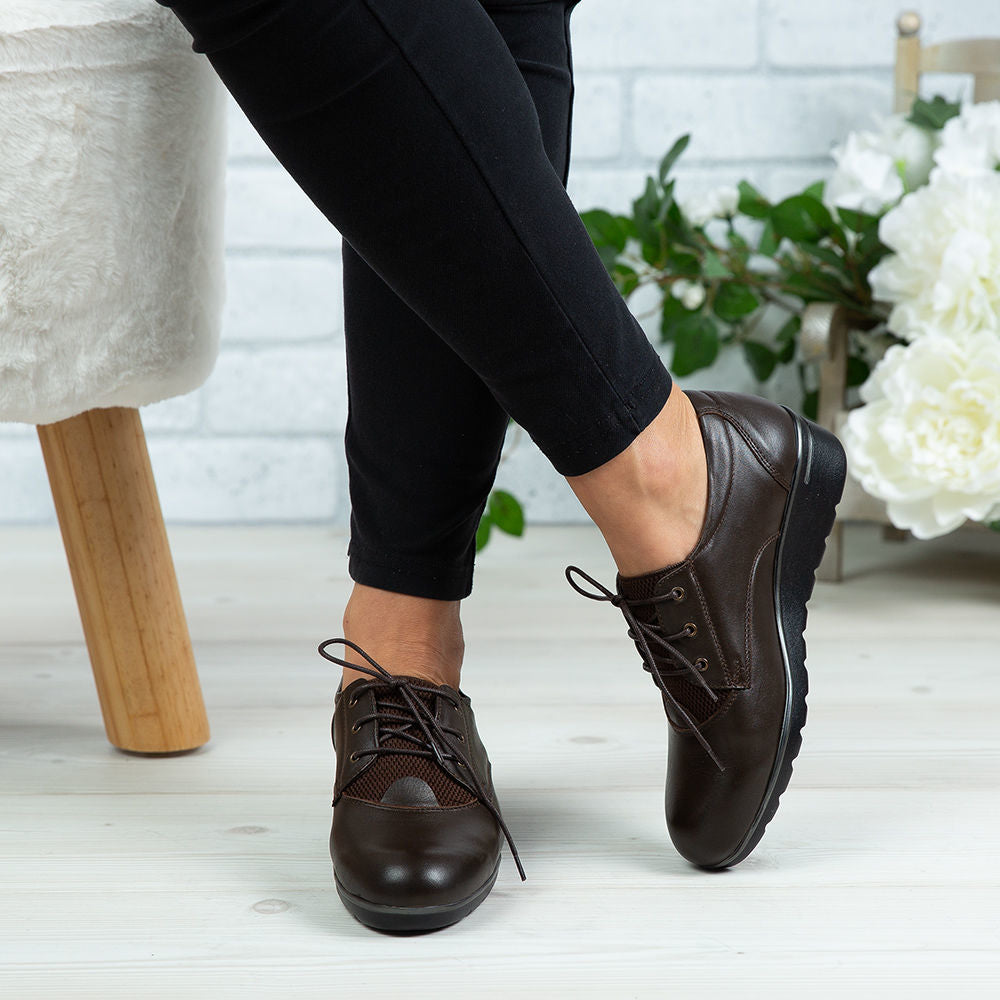 Pantofi Dama Piele Naturala 154 Maro