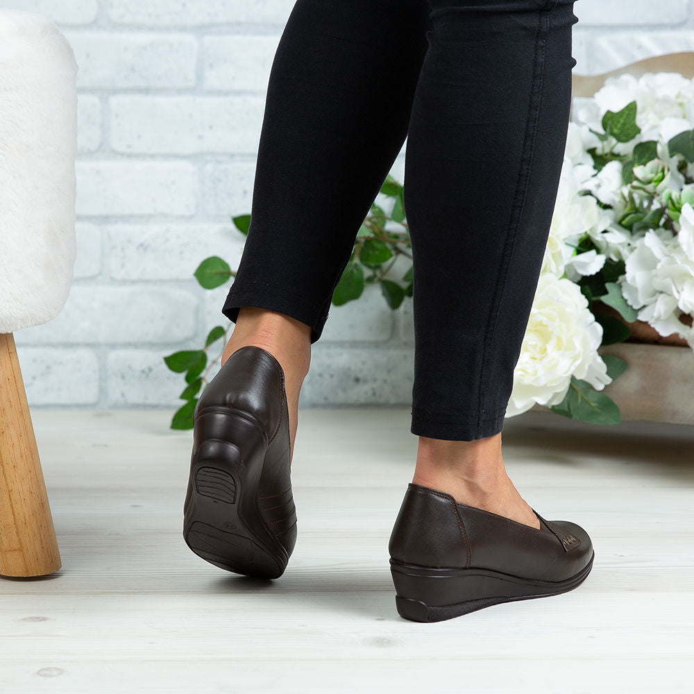 Pantofi Dama Piele Naturala 155 Maro