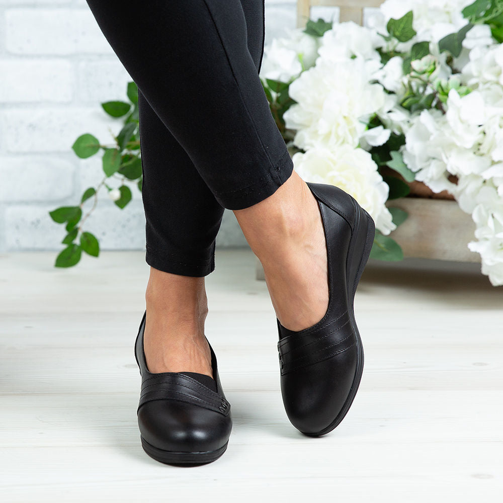 Pantofi Dama Piele Naturala 155 Negru