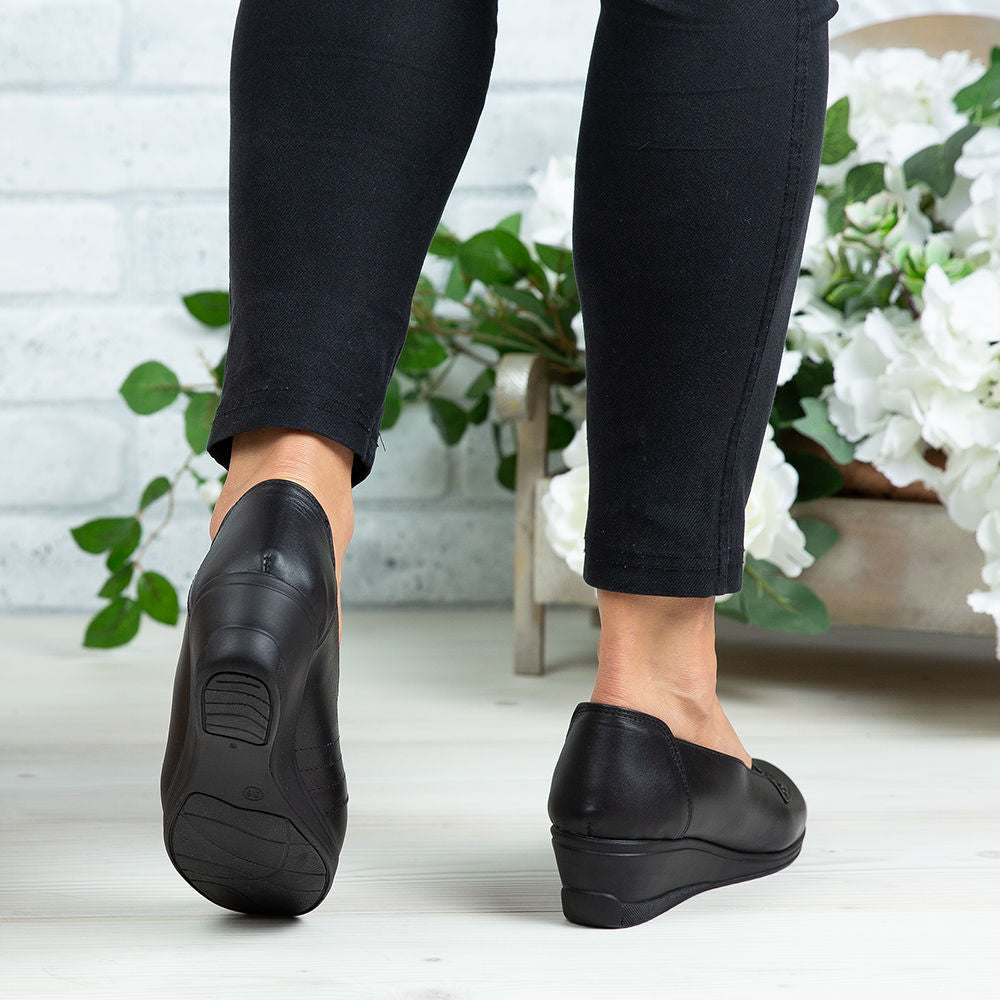 Pantofi Dama Piele Naturala 155 Negru