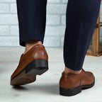 Pantofi Eleganti Barbati Din Piele Naturala 301 Maro