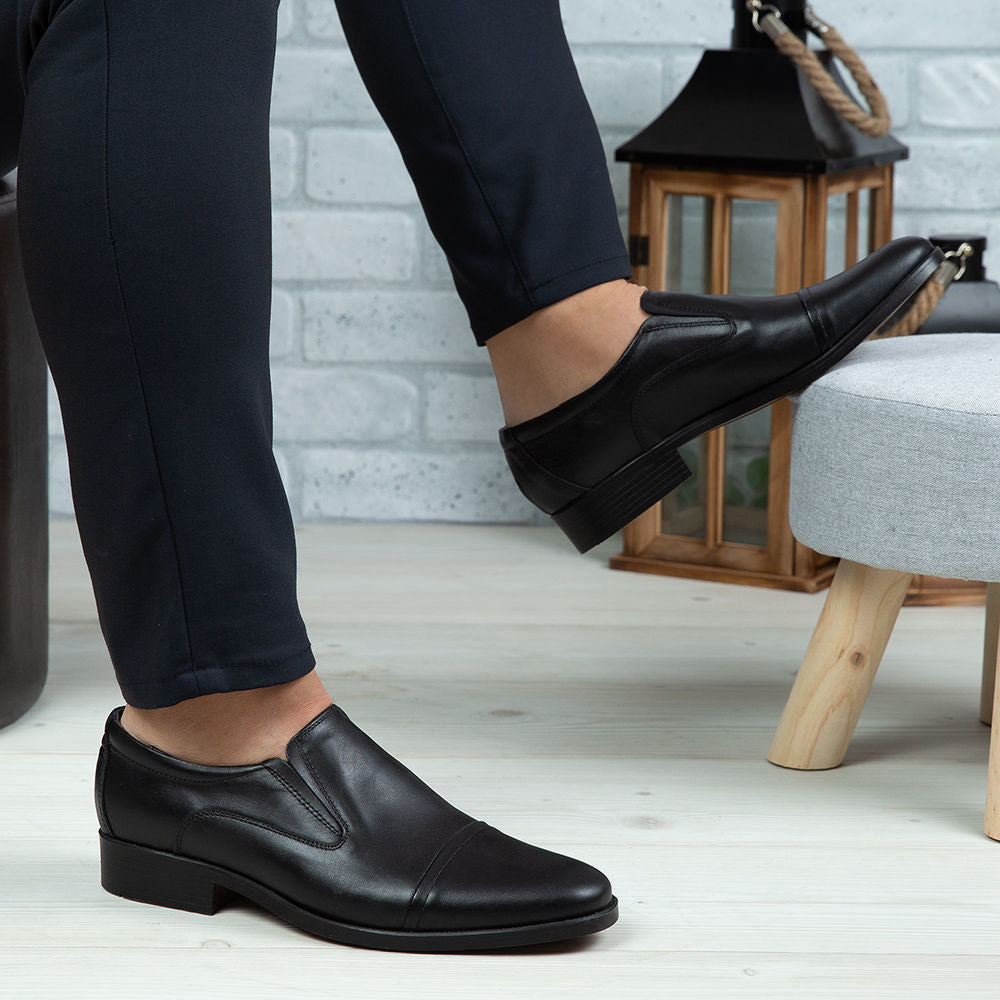 Pantofi Eleganti Barbati Din Piele Naturala 301 Negru