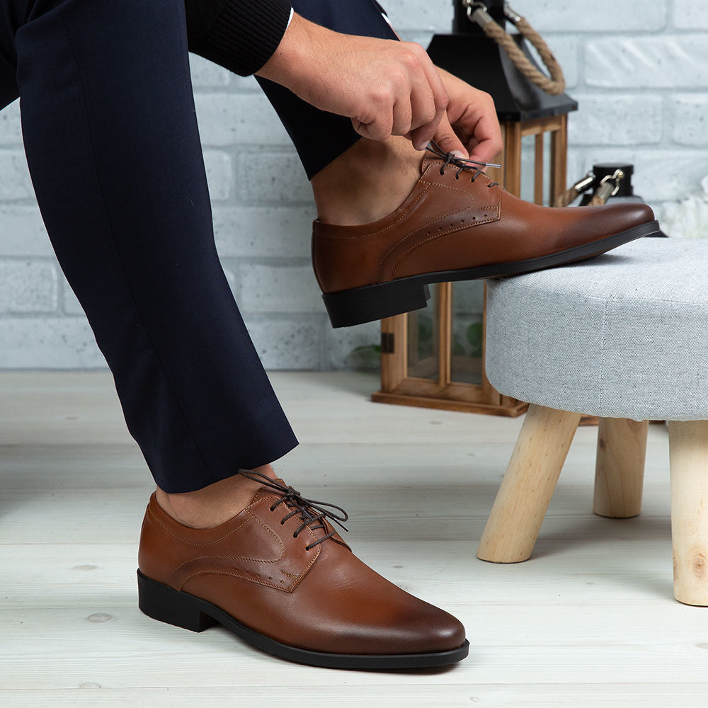 Pantofi Eleganti Barbati Din Piele Naturala 308 Maro