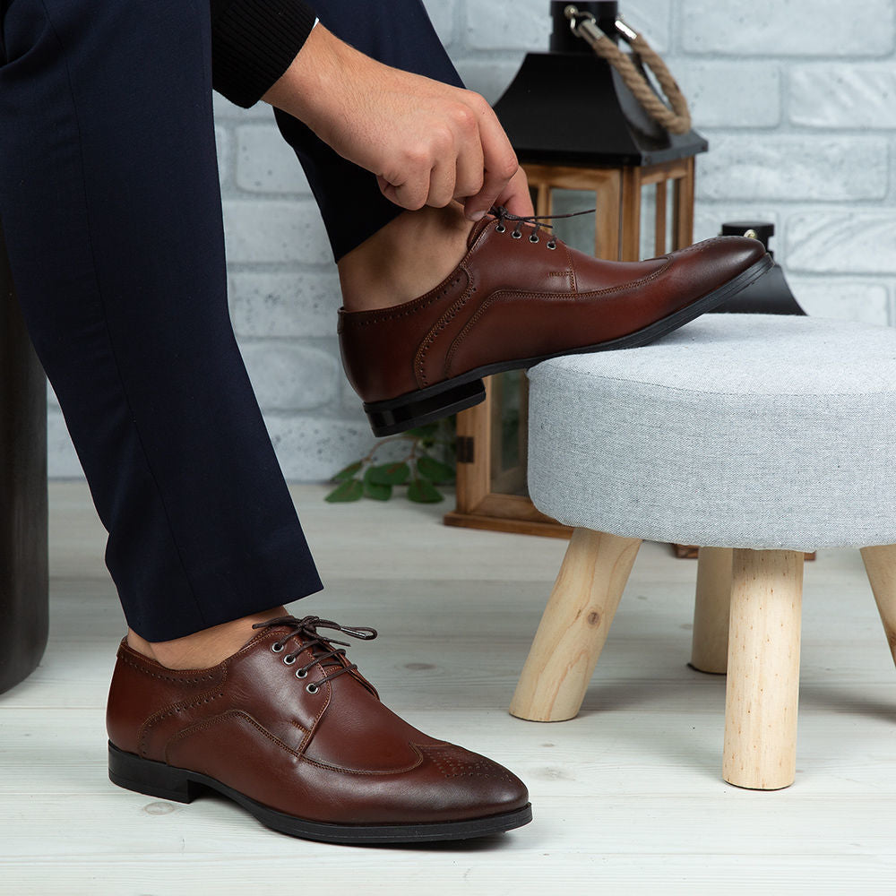 Pantofi Eleganti Barbati Din Piele Naturala 399 Maro