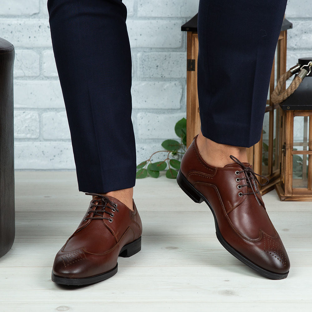Pantofi Eleganti Barbati Din Piele Naturala 399 Maro