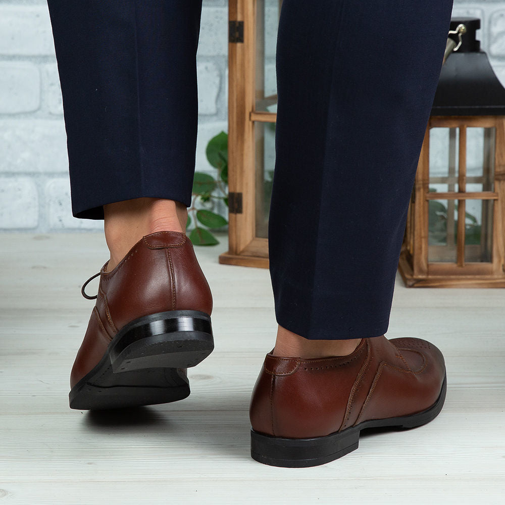 Pantofi Eleganti Barbati Din Piele Naturala 399 Maro