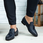 Pantofi Eleganti Barbati Din Piele Naturala 322 Blue