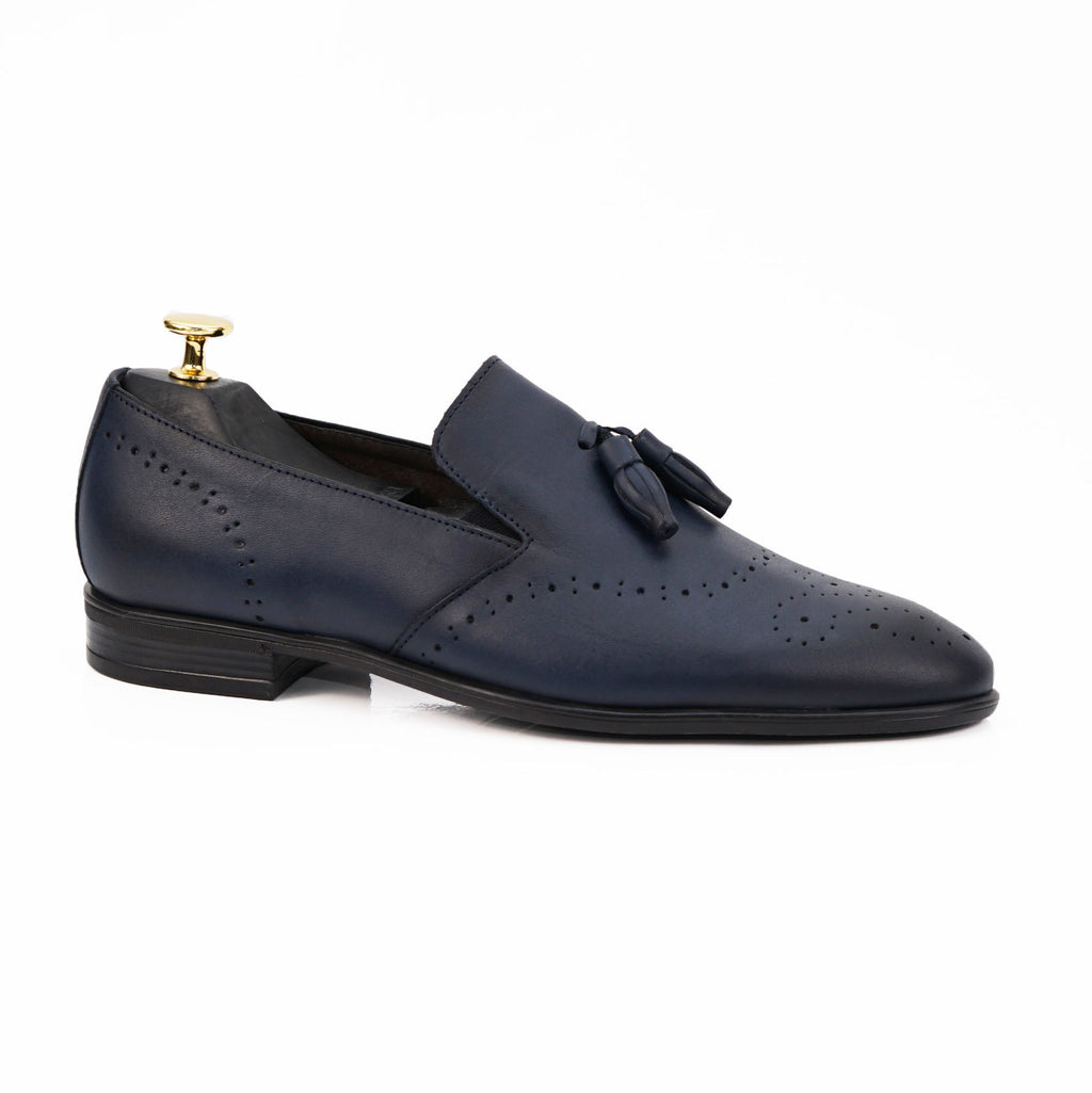 Pantofi Eleganti Barbati Din Piele Naturala 322 Blue