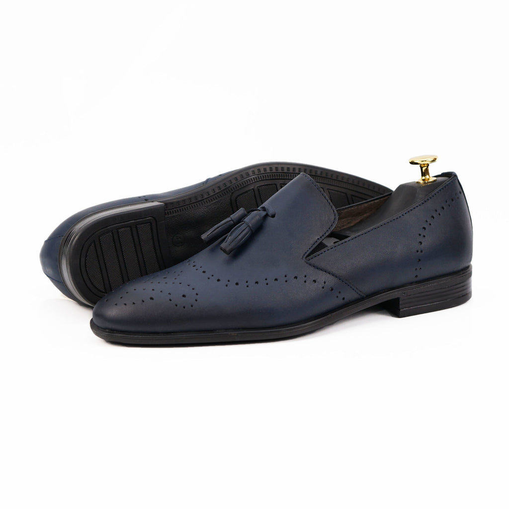 Pantofi Eleganti Barbati Din Piele Naturala 322 Blue