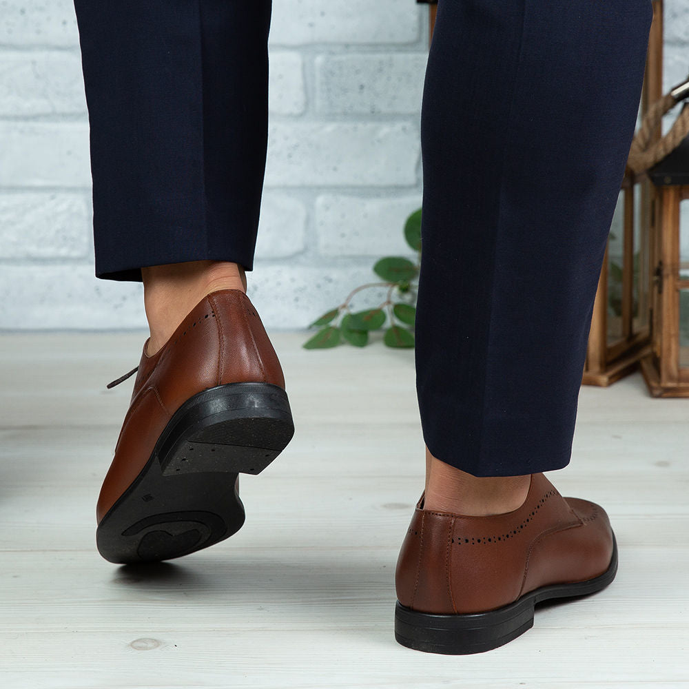 Pantofi Eleganti Barbati Din Piele Naturala 391 Maro