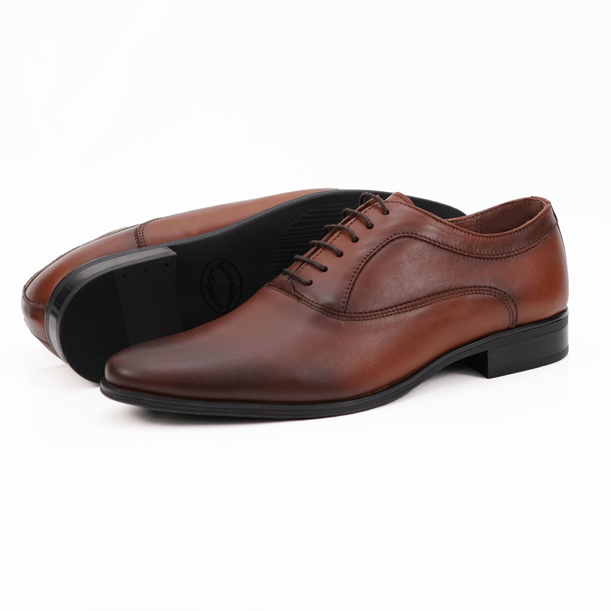 Pantofi Eleganti Barbati Din Piele Naturala 377 Maro