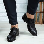 Pantofi Eleganti Barbati Din Piele Naturala 366 Negru