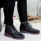 Ghete Barbati Piele Naturala 833 Negru