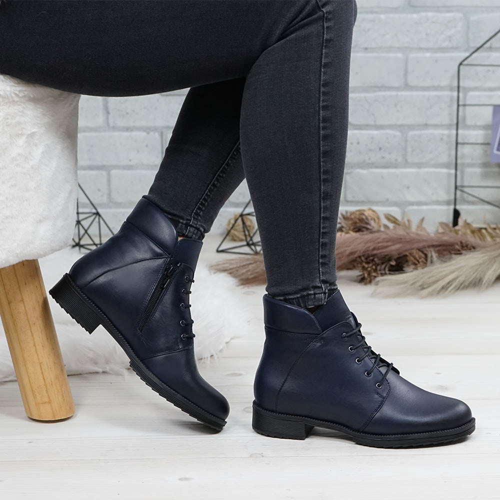 Ghete Dama Piele Naturala 750 Blue