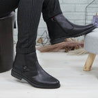 Ghete Barbati Piele Naturala 884 Negru
