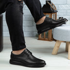 Pantofi Casual Barbati Piele Naturala 558 Negru