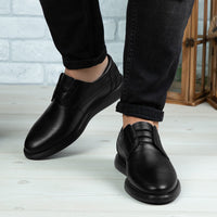 Pantofi Casual Barbati Piele Naturala 558 Negru