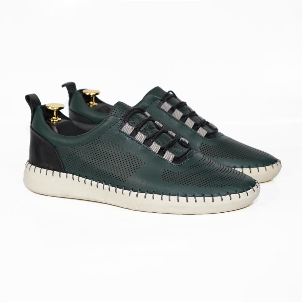 Pantofi Casual Barbati Piele Naturala 691 Verde