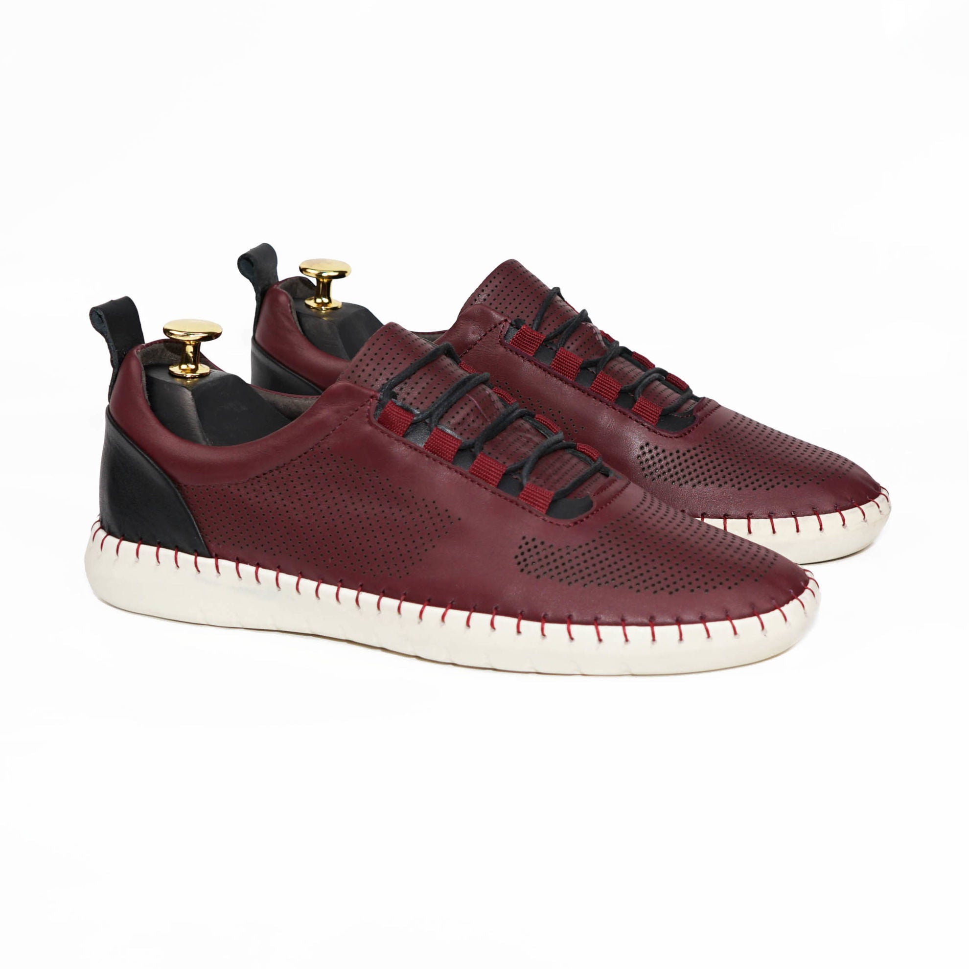 Pantofi Casual Barbati Piele Naturala 691 Visiniu