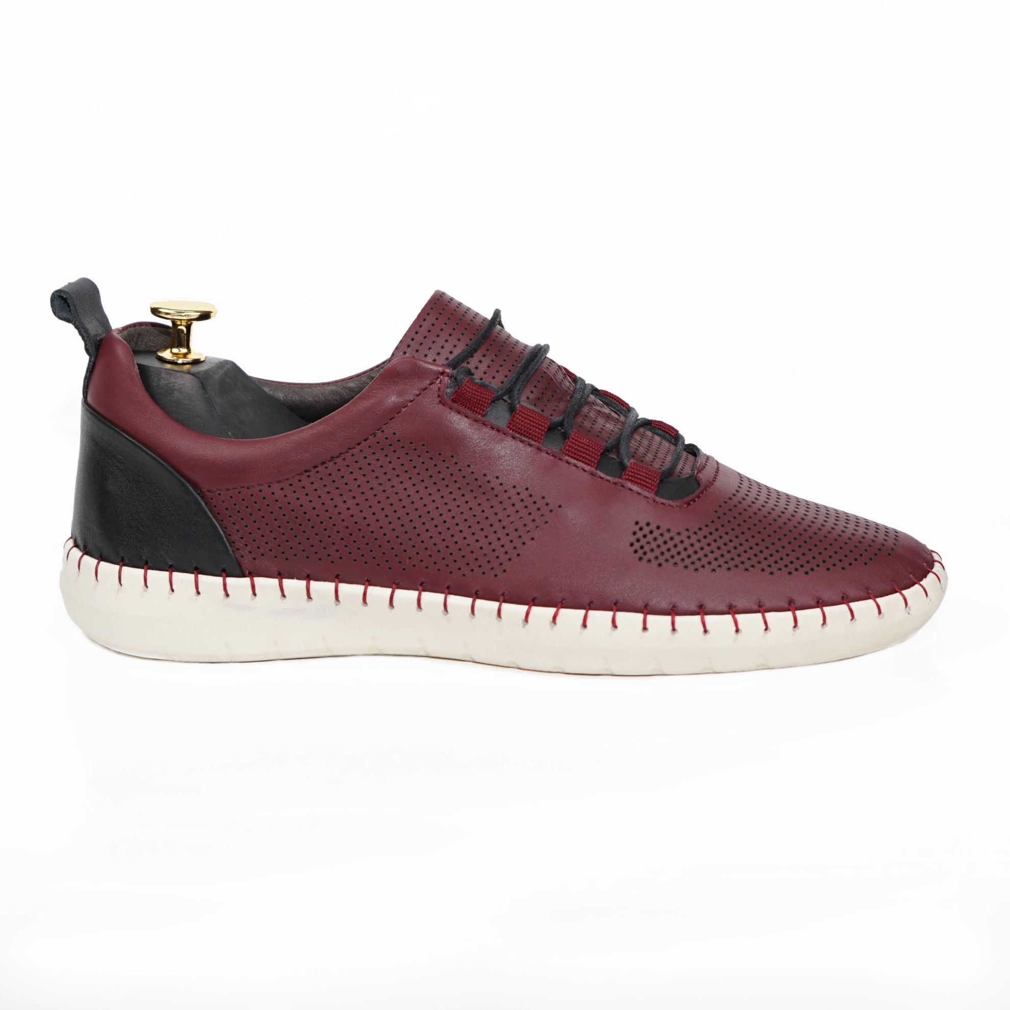 Pantofi Casual Barbati Piele Naturala 691 Visiniu