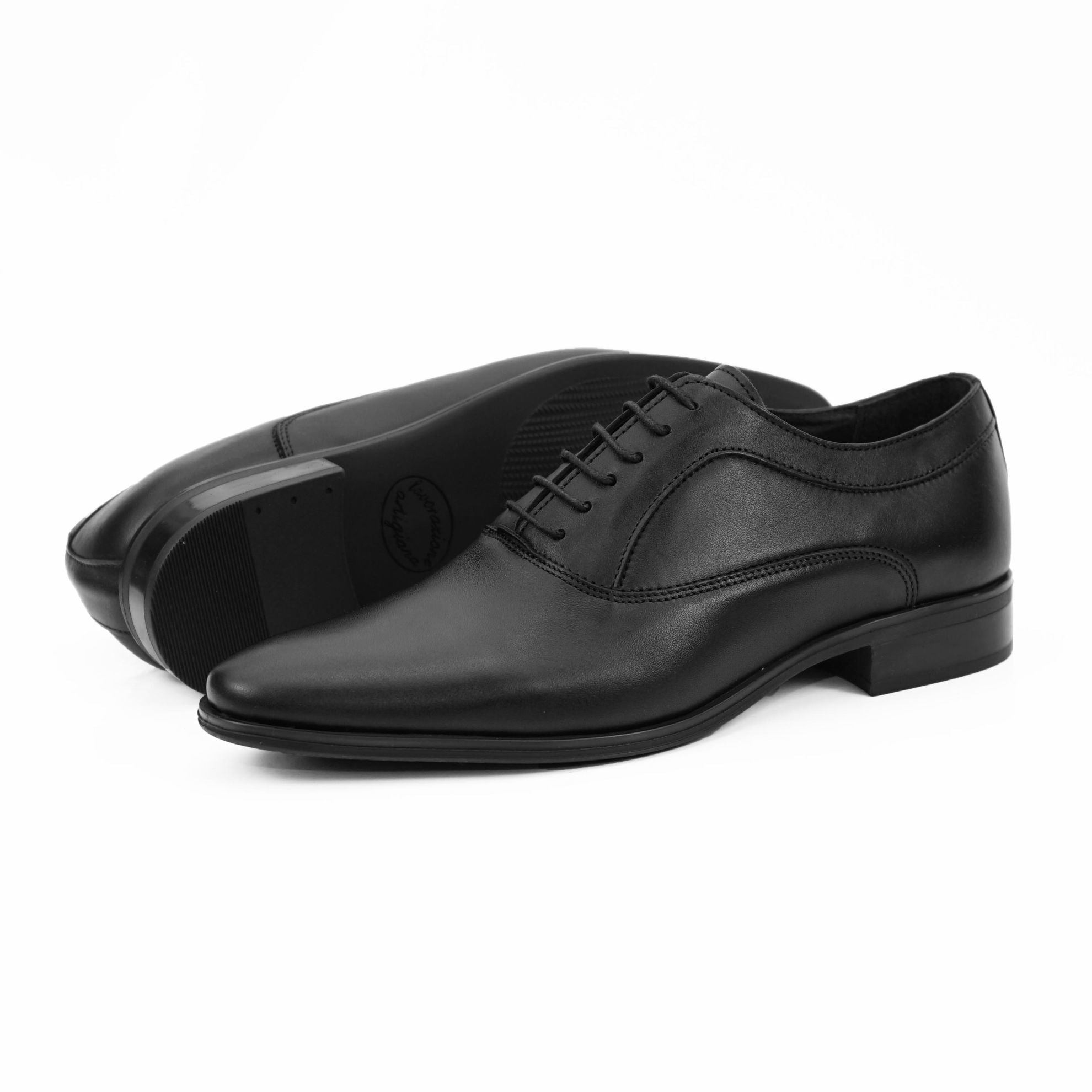 Pantofi Eleganti Barbati Din Piele Naturala 377 Negru 376