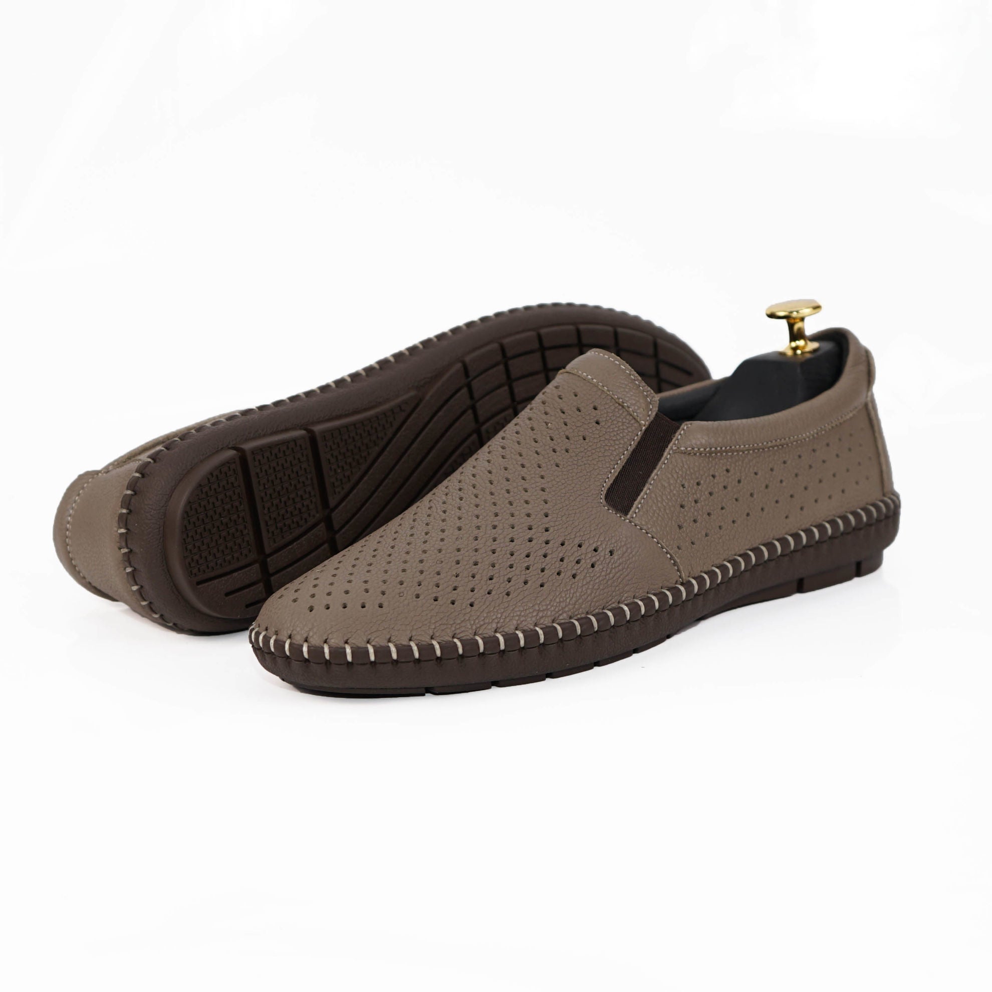 Mocasini Barbati Piele Naturala 600 Bej Dcb 608