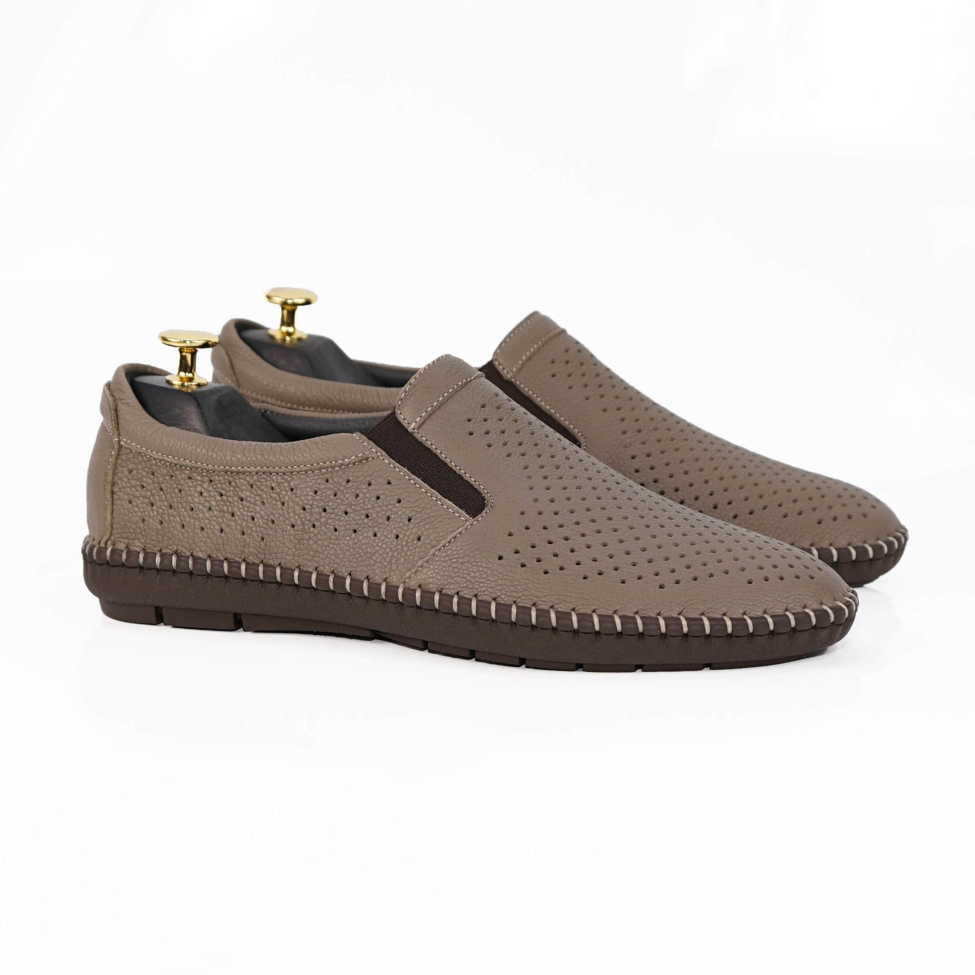 Mocasini Barbati Piele Naturala 600 Bej Dcb 608