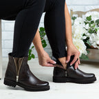 Ghete Dama Piele Naturala N200 Maro