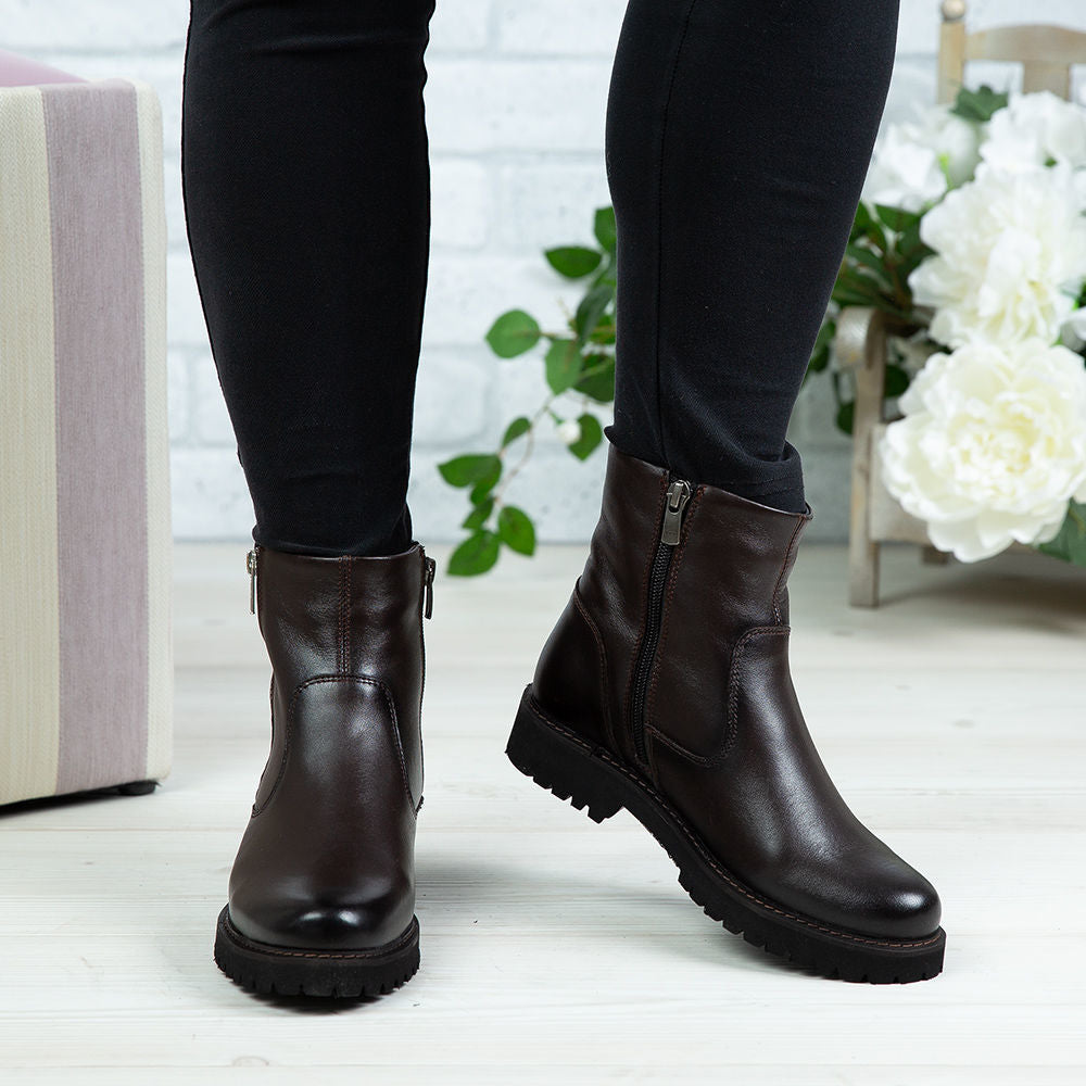 Ghete Dama Piele Naturala N200 Maro