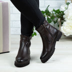 Ghete Dama Piele Naturala N200 Maro