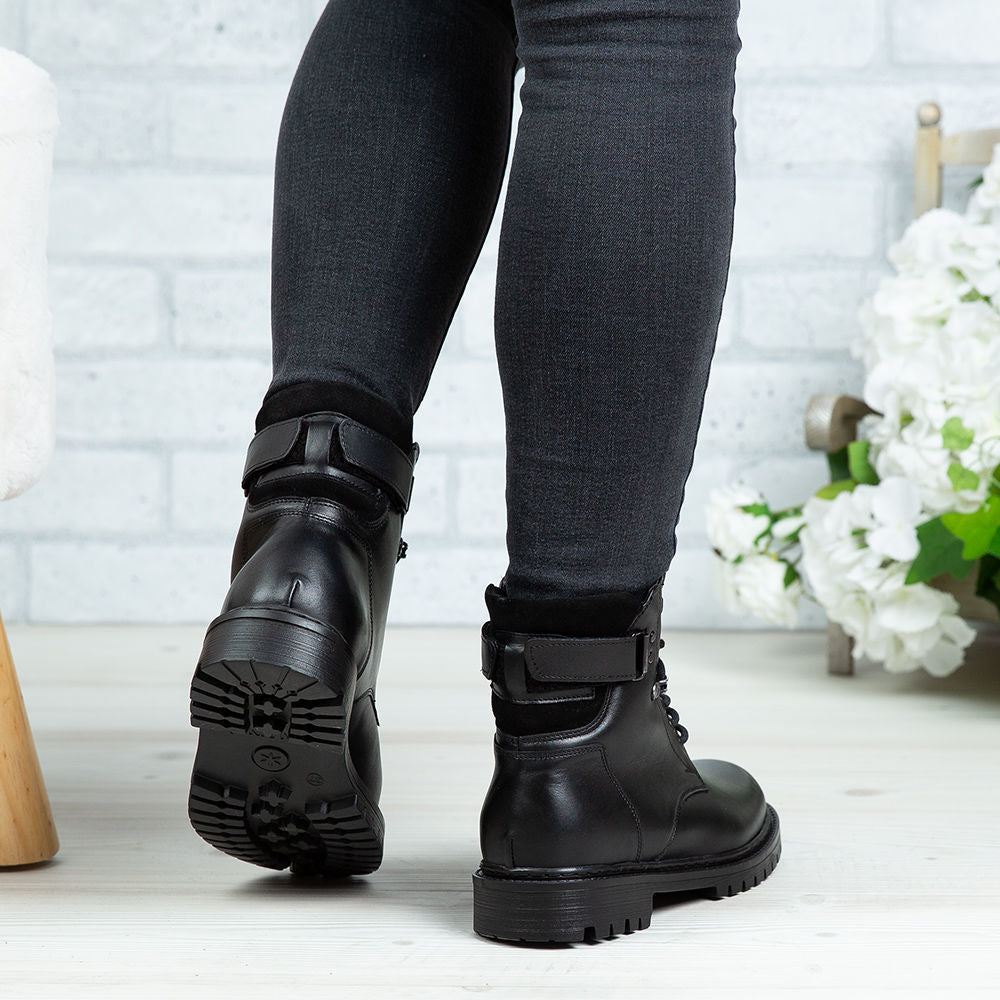 Ghete Dama Piele Naturala 321 Negru